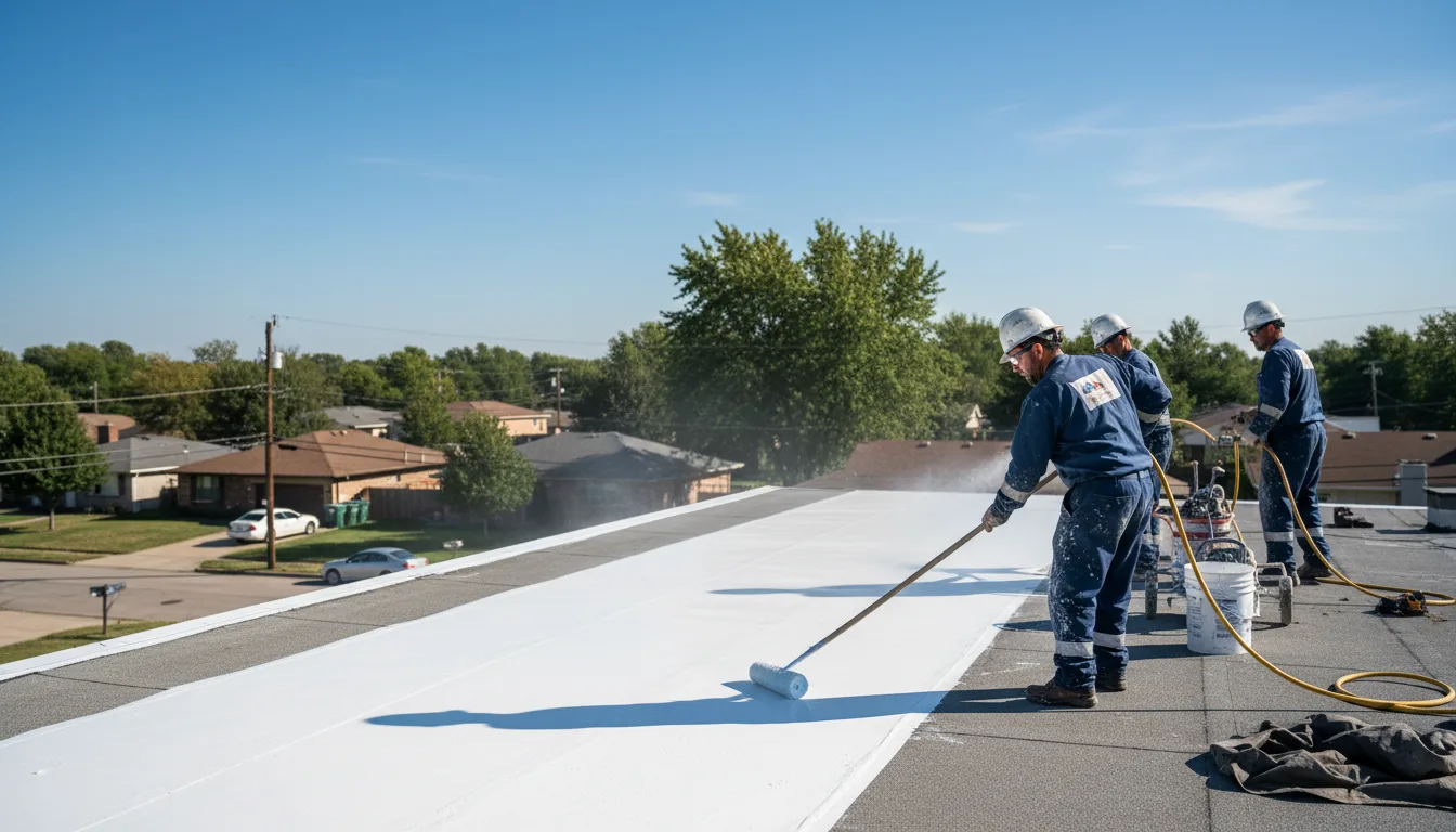 Commercial roof coating in Pennock, MN near me